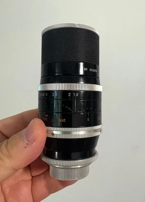 Kern Switar 75mm f1.9 H16 RX C Mount 16mm Movie Lens Bolex Filmo Angenieux - Image 1 of 4