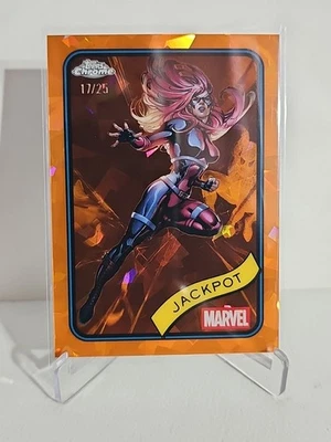 💥2025 Topps Chrome Marvel Sapphire - JACKPOT #81 Orange Ice Refractor /25 - Image 1 of 2