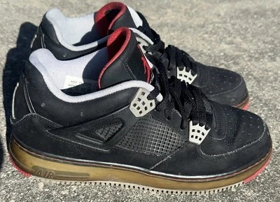 Air Jordan Retro Bred Fusion 4s 2009  RARE Size: 10.5 - Image 1 of 4