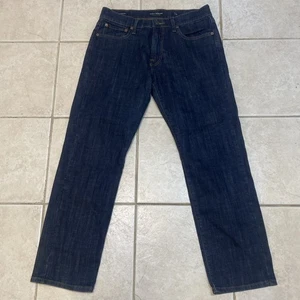 Jeans Lucky Brand Uomo 32x30 221 Originale Dritto Lavaggio Scuro Elasticizzato Denim B8 - Foto 1 di 19