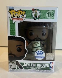 Jaylen Brown Exclusive White Jersey Figure #176 Funko Pop NBA Boston Celtics - Picture 1 of 5