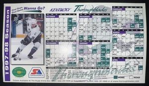 Kentucky Throughblades 1997-98 Hockey Imán Calendario Banana Tavern/Superamericano - Imagen 1 de 1