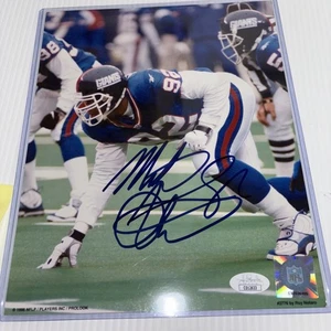 Michael Strahan Signed NY Giants 8x10 Photo JSA Authentic HOF - Picture 1 of 3