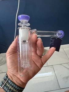 Pipe 6 ARM Style Bubbler 18mm Pipe Collectible Glass Pipes Phoenix Star PURPLE - Picture 1 of 5