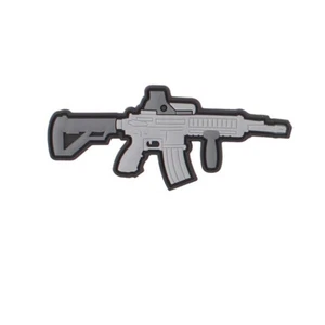 Patch M4 GRIS M16 HK 416 5.56 223  3D PVC ECUSSON FUSIL D'ASSAULT AVEC SCRATCH - Imagen 1 de 1