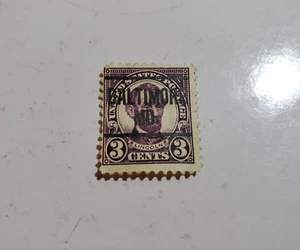 Abraham Lincoln U S (3) francobollo da tre centesimi viola annullato - Foto 1 di 1