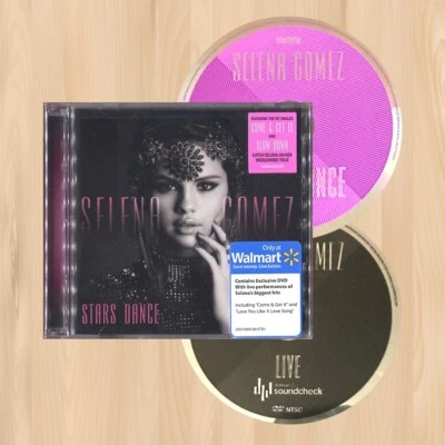 +BONUS LIVE DVD----  SELENA GOMEZ Stars Dance WALMART CD+DVD Hit the Lights 1101 Foto 1 de 4