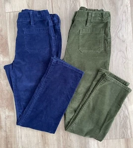 J. Crew Crewcuts Girls Straight Leg Corduroy Pants Patch Pockets, Size 12, Lot 2 - Picture 1 of 8