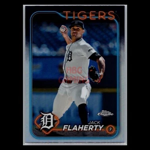 Jack Flaherty Refractor 2024 Topps Chrome Detroit Tigers #56 Baseball Card - Picture 1 of 2