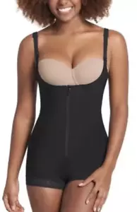 Pantalón corto Leonisa 018678N busto abierto compresión firme modelador corporal para mujer XL negro - Imagen 1 de 1