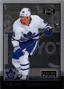2020-21 UD O-Pee-Chee Platinum Retro EGOR KORSHKOV #R-66 Maple Leafs OPC