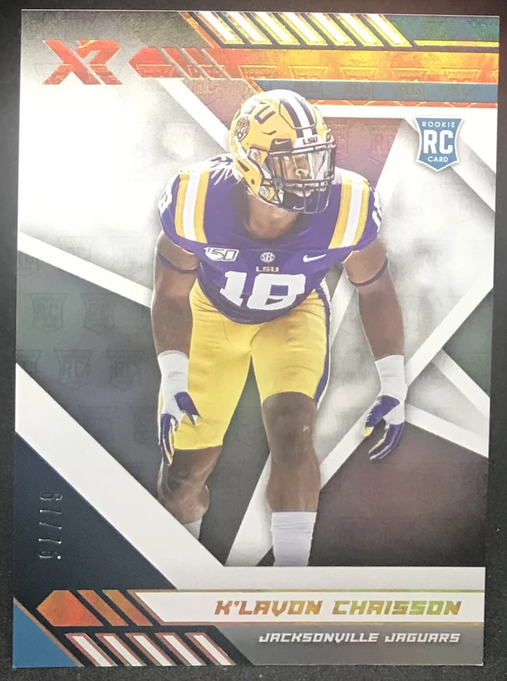 2020 XR K’Lavon Chaisson RC /75 Jaguars Tigers - Image 1 of 1