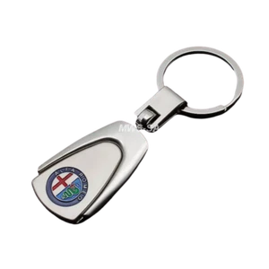 Porte-Clés en Métal Logo Alfa Romeo (Top Design) Giulietta Giulia Stelvio Mito + - Imagen 1 de 8