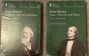 Great Courses, Great Masters: Brahms & Liszt Life and Music, DVDs 2 Courses - Picture 1 of 4