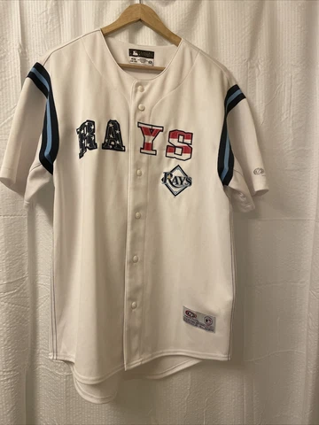 TAMPA BAY RAYS TRUE FAN jersey American Flag size M 38-40 Cover