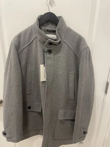 Cole Haan Men’s Wool Twill Coat. Size Large - Picture 1 of 9