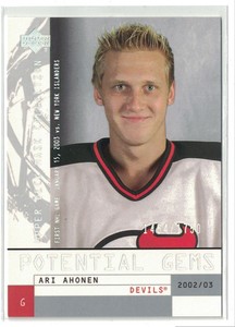 2002-03 Upper Deck Mask Collection Ari Ahonen #1464/1750 New Jersey Devils #154