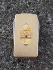 EXXON OIL MONEY CLIP KNIFE SERVICE AWARD 12K GOLD FILL DIAMOND SAPPHIRE IMPERIAL