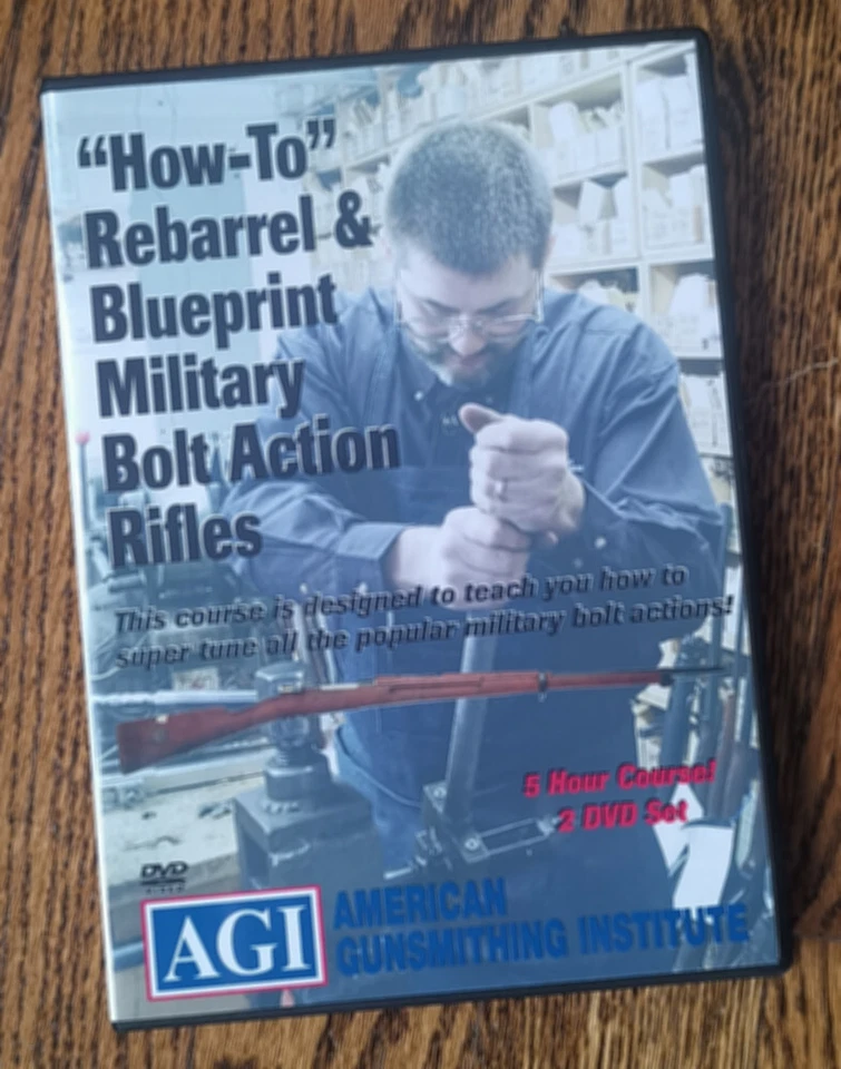 AGI How To Rebarrel & Blueprint Military Bolt Action Rifles DVD Foto 1 de 1