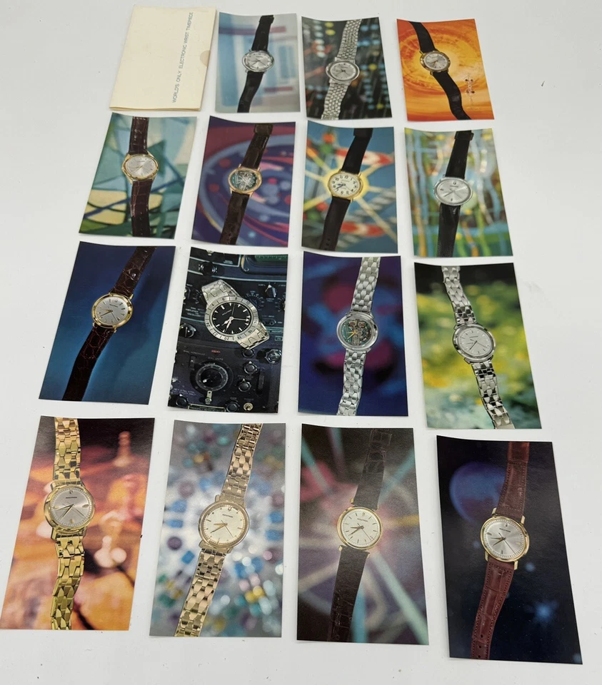Accutron Watches Sales Literature - Model Pictures With Description On Back - 2 - Image 1 of 4