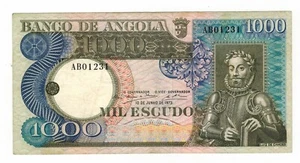 ANGOLA 1000 ESCUDOS 1973 VERY FINE 1231 - Picture 1 of 2