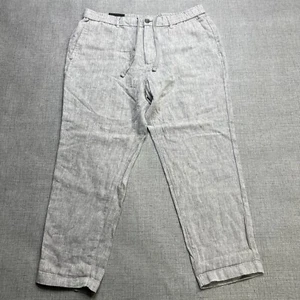 Banana Republic Linen Blend Pants Mens 36x30 (Fits 36x28) Athletic Fit Taper - Picture 1 of 16