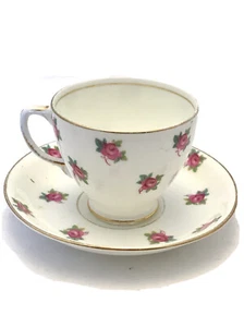 Sampson Smith Old Royal Bone China Roses Tea Cup And Saucer - Picture 1 of 11