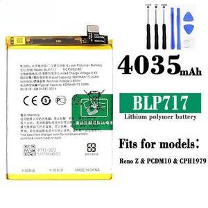 Nowa bateria do telefonu komórkowego OPPO Reno Z PCDM10 CPH1979 BLP717 4035mAh wewnętrzna - Zdjęcie 1 z 4