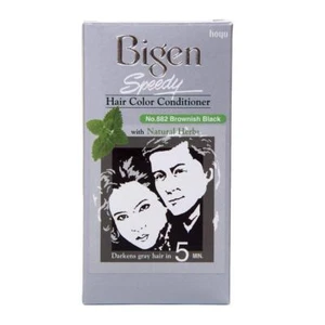 Bigen Speedy Hair Color Conditioner, Farbton bräunlich schwarz 882, 80gm - Bild 1 von 8