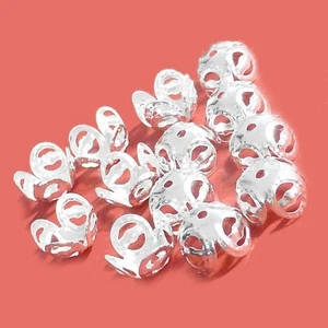 Perlenkappen 8x5 mm Metall Farbe Silber 150 Spacer Perlen nenad-design AN391 - Bild 1 von 6