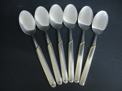 WMF Modell Onda Gold Gourmetlöffel für 6 Personen in Cromargan TOP - Bild 1 von 4