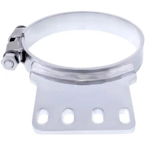 Abrazadera de escape estrecha de acero inoxidable cromado de 5 pulgadas para Kenworth - Imagen 1 de 1