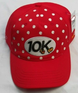 Run Disney Parks 10K Marathon Minnie Mouse Red Polka Dot Baseball Cap Hat NWT - Picture 1 of 6