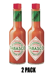 2 - Tabasco Pepper Sauce Large 12 ounce Bottle 2 Pack Original Flavor Hot Spicy - Picture 1 of 17