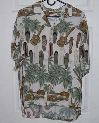 Vintage Diamond Head Hawaiian Shirt, L, Surfboards - Image 1 of 3