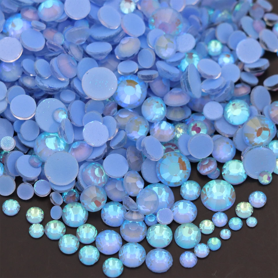 Piedras de imitación de neón piedras planas no Hotfix cristales de fluorescencia luminosos Foto 1 de 4