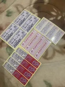 Decals Sticker Spec Rays Engineering Complate Spec2 Re30 Te37 Ce28 Rays etc - Picture 1 of 1