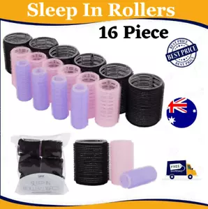 16 Pcs Self Grip Hair Rollers Cling Hair Curlers Rollers Hairdressing Curlers - Picture 1 of 6