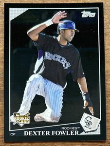 Dexter Fowler 2009 Topps BLACK ROOKIE RC #96 Colorado Rockies Chicago Cubs MLB