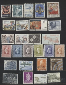 Interesante Mini Colección Scandanavia 27 Estampillas Usadas Diferentes (ESCANEO DE STOCK) - Imagen 1 de 1