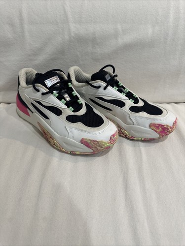 Sneakers casual da donna bianche Puma Hedra taglia 9 Chaos con lacci 375118 01