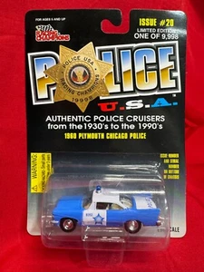 Racing Champions Police USA 1960 Plymouth, Chicago Police Issue #20 - Picture 1 of 1