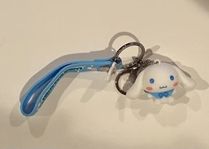 Sanrio HELLO KITTY Blue CINNAMOROLL Molded FIGURE KEY CHAIN Key Ring Fob NEW! - Picture 1 of 3