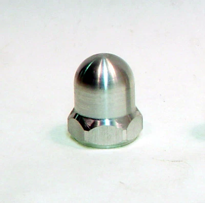 10 x 32 thread - 3/4" hex Aluminum engine spinner nut from MECOA Cox #924-133 - Image 1 of 2