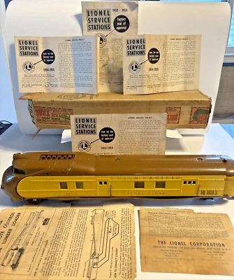 Vintage Lionel Pre-War Union Pacific Streamliner 752E Train, 753-1 Box & Manuals - Image 1 of 4