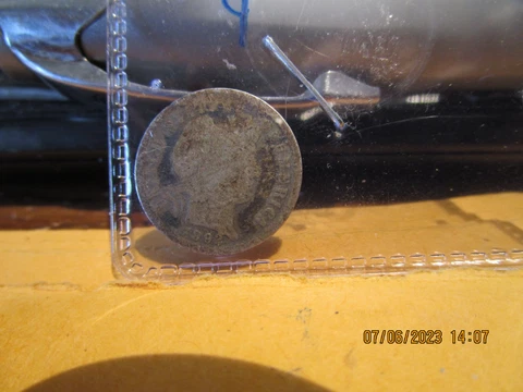 1892 S  Barber Dime AG Cover