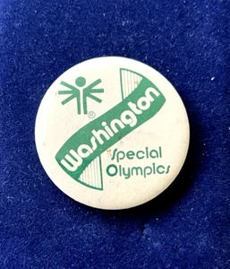 WASHINGTON/ OLIMPIADAS ESPECIALES/BOTÓN/SIN PIN TRASERO - Imagen 1 de 2