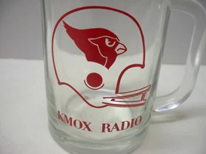 KMOX Radio Beer Stein Glass Coffee Mug St Louis Cardinals Football - Bild 1 von 3