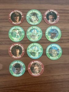 1991/1992 Baseball Score 7-11 Slurpee Superstar Action Coins - Set of 11