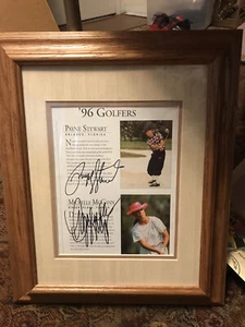 Payne Stewart Autograph Photo  H.O.F. Golf legend  Michelle Mcgann Autograph - Picture 1 of 4